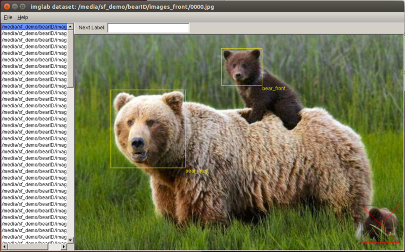 Labeling Bears with imglab